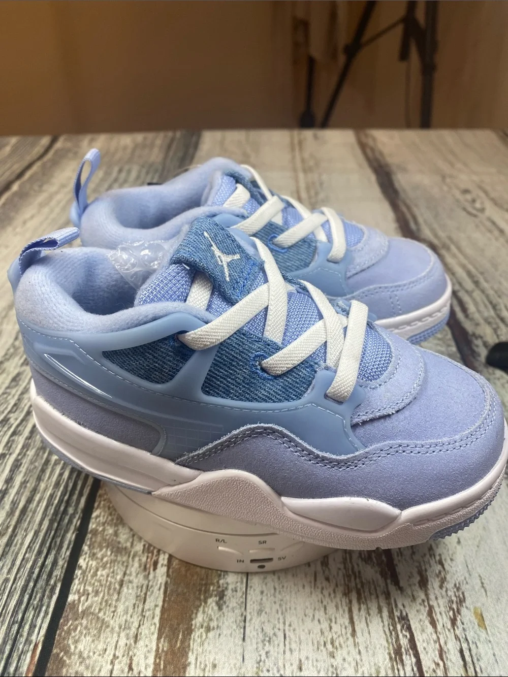 Nike Jordan Toddler Sneakers Baby Blue/White Size 9C NWT